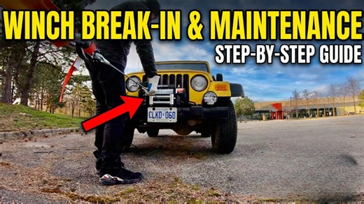 How to properly break in and maintain a Jeep or truck winch for reliable recovery