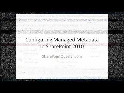 Configuring Managed Metadata in SharePoint 2010.wmv