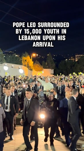 ‎The Christians Of The East ✞ ن‎ on Instagram: "Surrounded by a sea of thousands of young people, Pope Leo entered the Maronite Patriarchate to deliver one of his most anticipated messages to the youth of Lebanon. Delegations from dioceses, schools, and youth organizations filled the area as he addressed them directly: ‘The future is in your hands, and you have a historic opportunity to change it,’ he said, affirming that kindness and devotion have the power to heal all wounds. He added that the