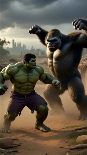 Hulk vs King Kong Fight 🔥 | Bandar Rio Ki Emotional Kahani #shorts
