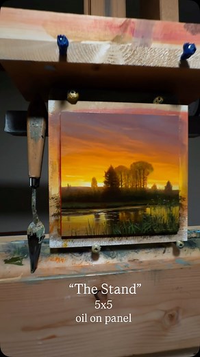 3.4K views · 568 reactions | “The Stand”-study 5x5 oil on panel. I keep telling myself to paint larger…maybe one day I’ll start listen to myself… but not today .. This little guy will be going to @whiterockgallery as part of their winter show.. opening Dec 6 #renatomuccillo_fine_arts #fineart #oilpainting #classicalrealism #landscapepainting #whiterockgallery #miniaturepainting | Renato Muccillo Fine Arts Studio | Facebook
