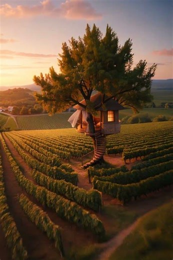 Where a French treehouse meets the warm soul of a Portuguese village — slow living above the trees.
