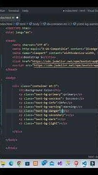 Background color class in bootstrap 5 #html #css #bootstrap #background #color #shorts