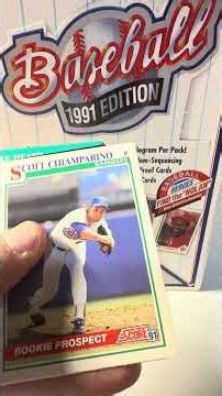 1991 Score Series One Baseball Card Pack Rip #sportscards #mlb