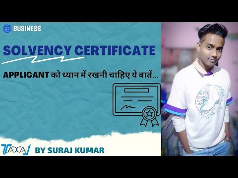 All about Solvency Certificate | How to obtain Positive Solvency Certificate in 7 days?