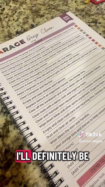 Today I’ll be cleaning out the garage and adding a shelving unit! Here’s my to-do list.