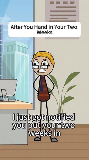 Handing in Your Two Weeks Notice: Work Life Animation