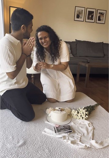 She guessed blue, I guessed pink… and guess who was right? IT’S A GIRL! 💖🎀 #girldad #babygirlontheway #genderreveal #pinkdream #babygirlmagic