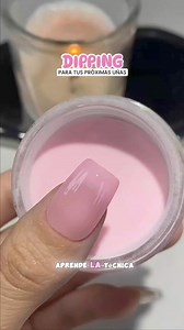 2.8M views · 40K reactions | 勺TÉCNICA DIPPING勺 Da clic al enlace del comentario 﫶 para más información ☑️️ de nuestro CURSO ONLINE 珞 #nailart #manicure #uñasbonitas #uñasnaturales #dipping #belleza #tutorial #dippingpowder #nails | Arte En Uñas | Facebook