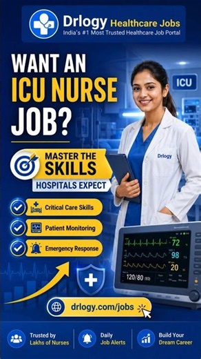 ICU Nurse Career Path Explained | Skills Hospitals Want in 2026 🚨#youtubeshorts #job #urgentvacancy