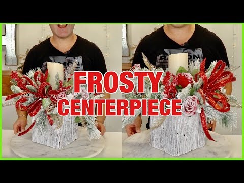 Christmas 2023 DIYS / Making A Frosty Christmas Centerpiece DIY / Ramon AT Home Christmas