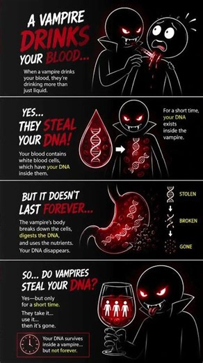 Do Vampires Steal Your DNA? #Vampires #DNA #ScienceFacts