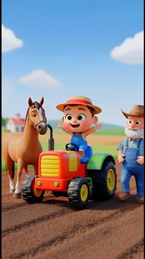 Kids Tractor & Horse Farm Story 🐎🚜 | Cartoon Farming | Kiddletopia
