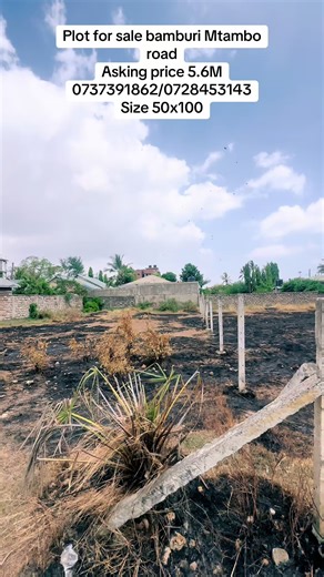 Bamburi Land Plot for Sale on Mtambo Road