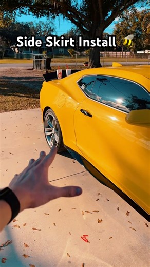 One of my newest favorite additions to Bee 🐝 #car #mods #camaro #bumblebee #installation