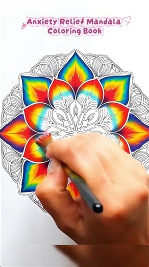 Relaxing Mandala Coloring | Anxiety Relief