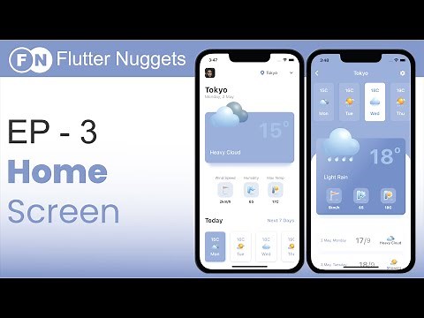 Real-Time Weather App 1.0 - Free Weather API with no key - 3/4 - Flutter Tutorial