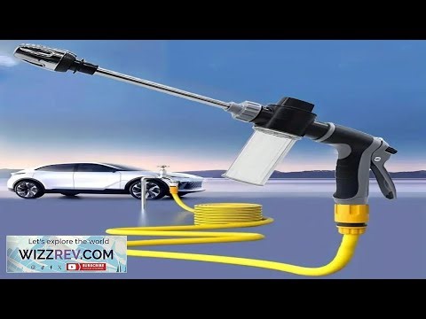 High Pressure Car Wash Foam Gun With Long Handle Adjustable Nozzle