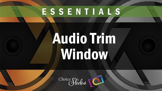 Photopia Essentials - Audio Trim Window