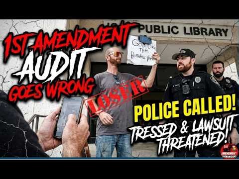 LEAVE OR GO TO JAIL!" Police Trespass Auditor at Public Library