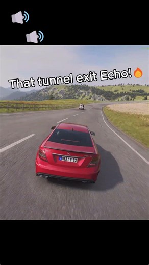 Insane C63 AMG Exhaust Screaming through tunnel #c63 #mercedes #forza #cars #exhaust #fh6 #games