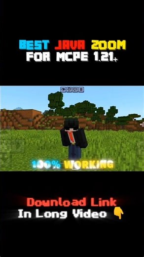 JAVA ZOOM Mod for MCPE 1.21+ #mcpe #minecraft