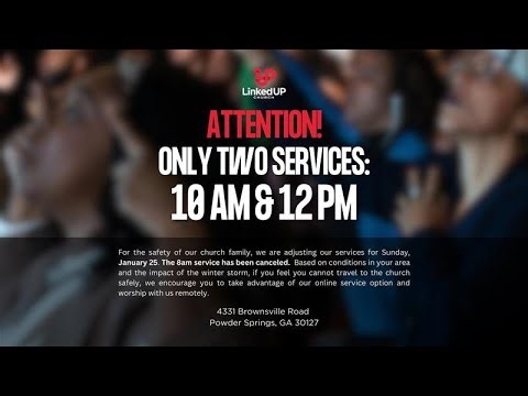 Linked UP Live - 8:00am - Pastor Joel Gregory - Belief Training