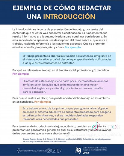 Ejemplo de Introducción para un Trabajo de Investigación