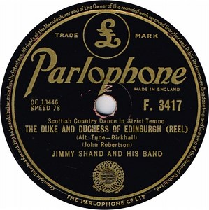 Jimmy Shand And His Band – The Duke And Duchess Of Edinburgh / Scottish Waltz (Shellac)