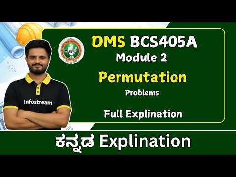 Permutation problems | DMS ( BCS405A ) | VTU