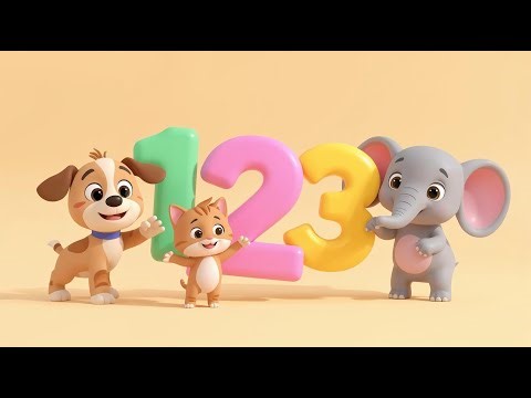 Learn to Count 1–10 with Animals 🐶🐸🦁 | Fun Counting Song for Kids & Toddlers
