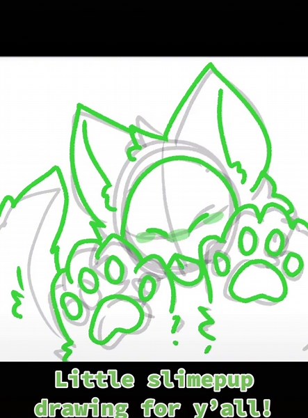 Little Slimepup Drawing: Kaiju Paradise Fan Art