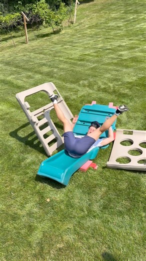 26K views · 199 reactions | Dad makes NEW game playground!!  He transforms a boring old playset into a new game activity center, and its amazing! | The Drew Social | Facebook