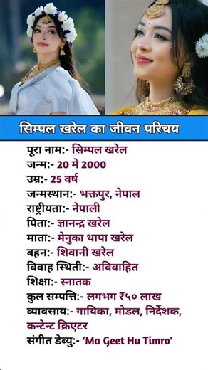 सिम्पल खरेल का जीवन परिचय/ Biography of Simple kharel #simplekharel #biography