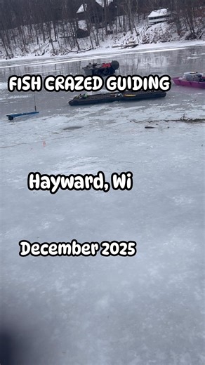 December 2025 out on Windigo lake in Hayward, Wi using Tip-ups for Gamefish and caught this nice Walleye and a few Pike the other day along with some decent Gills!🎣💯#FishCrazedGuiding #JonnyGettle #Hayward,Wi | Fish Crazed Guiding