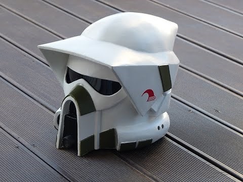 Star Wars, making ARF Trooper, Clone Wars Helmet Pepakura / Pepacraft 66target