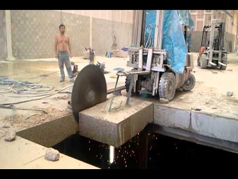 Corte de losa de hormigon armado con discos diamantados
