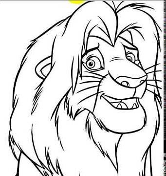 how to draw simba