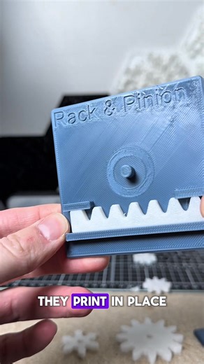This 3D print is a great way to learn how different types of gears...