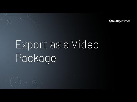 Export as a Video Package • Hudl Sportscode