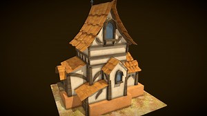 Stylized House - Download Free 3D model by Pranav_1603