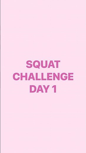 Squat Challenge Day 1