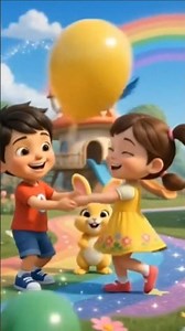 🌈🎵 Colorful Rainbow Song! 🐰✨ | Fun Nursery Rhyme for Kids
