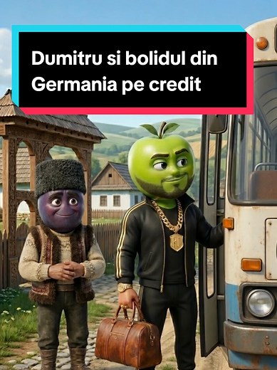 Voi câți „Dumitru” cunoașteți în viața reală? Care se dau patroni la sat, dar mănâncă din conservă în parcare? Aștept poveștile voastre în comentarii! #fructe #povesti #animatie #romaniinstrainatate #romaniindiaspora