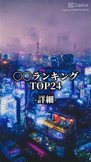 【自作】初ランキングテンプレート作成しました！