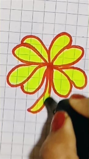 flower easy drawing#/? shorts feed##art #viral #shorts ##art ##sketch##