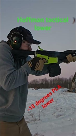 Regular PLA stress test, -18 degrees #3dprinting #3dprintingtechnology #viral #slowmotion #rangeday