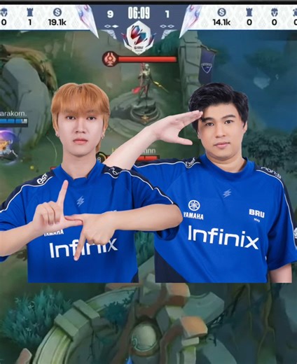 BRU ร่างสตรีม VS BRU ร่างแข่ง แมนโจ้เอาให้👊 #MSLTH #MSLTimeToRise #MLBB #MobileLegendsBangBang #bru