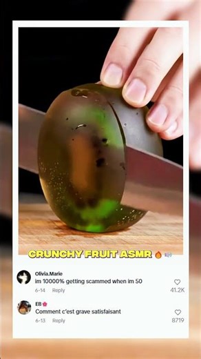 Crunchy Fruit ASMR 🔥🔊 #satisfying #video #asmr #shortvideo