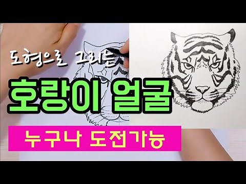 호랑이 그리기/무늬 그리는 비법